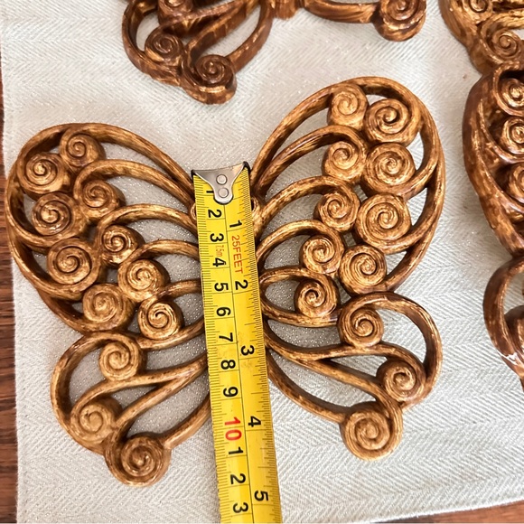 Vintage butterfly wall art set of 4 - Picture 5 of 7